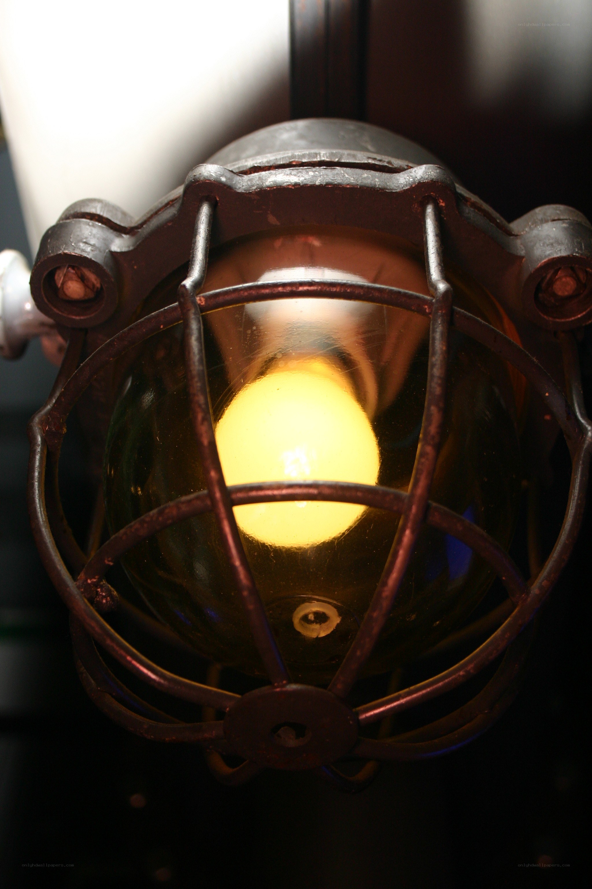 industrial lamp with bulb