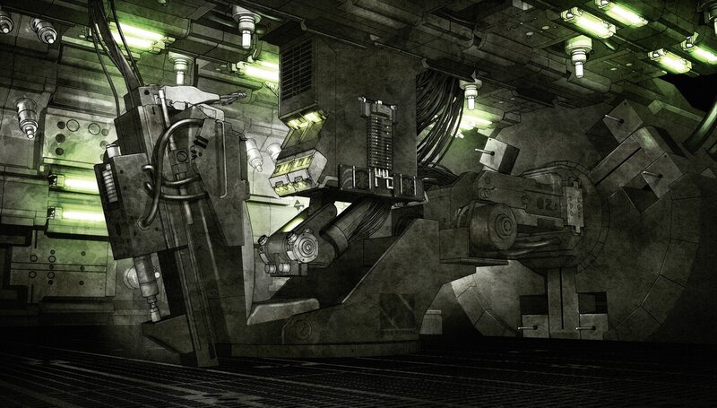 industrial machine interior