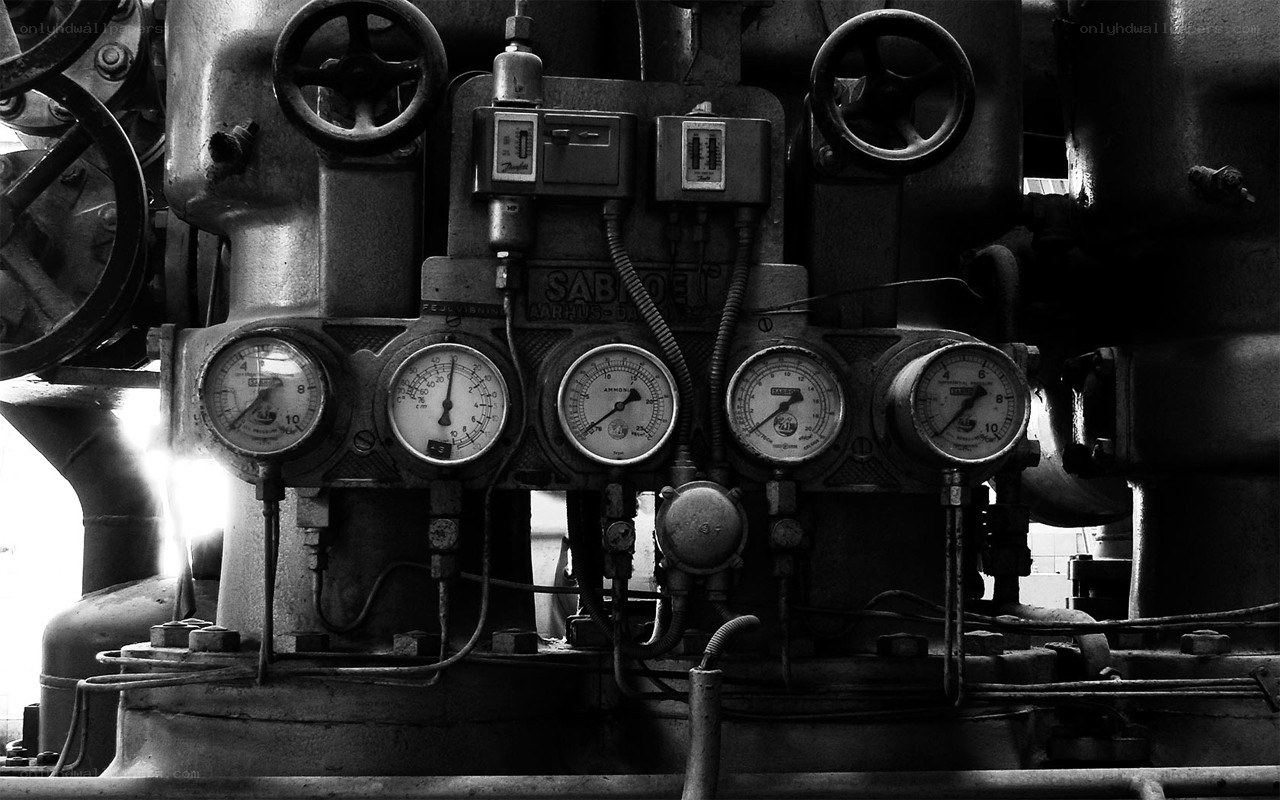 Industrial machinery gauges