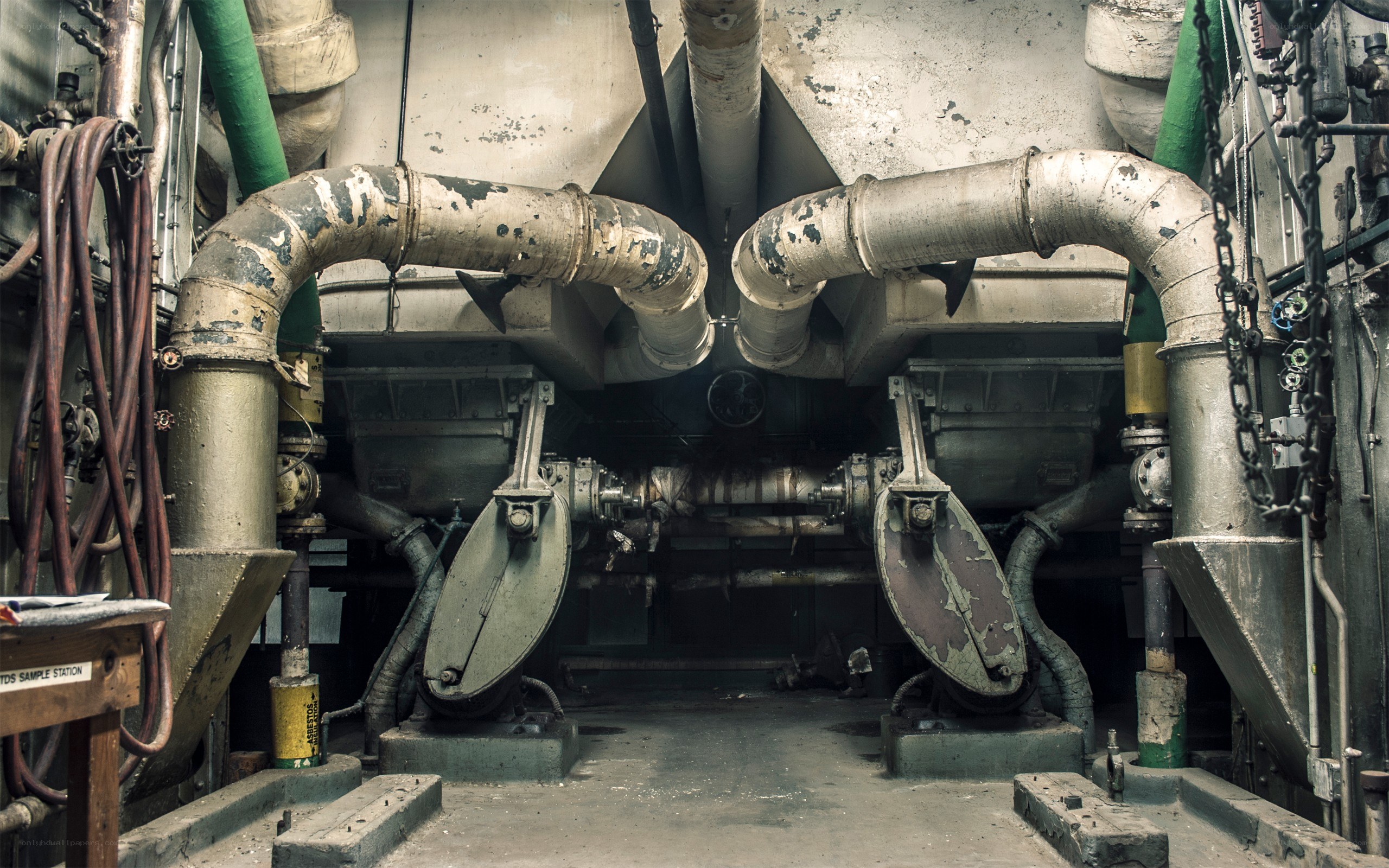 industrial machinery interior