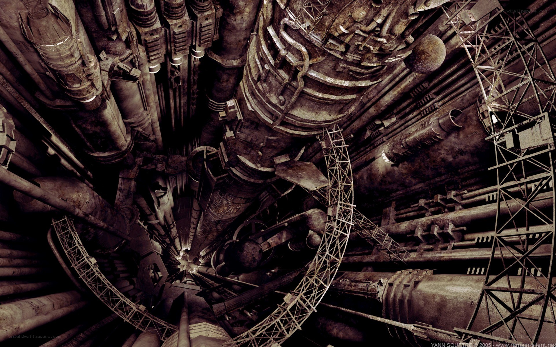 industrial machinery interior