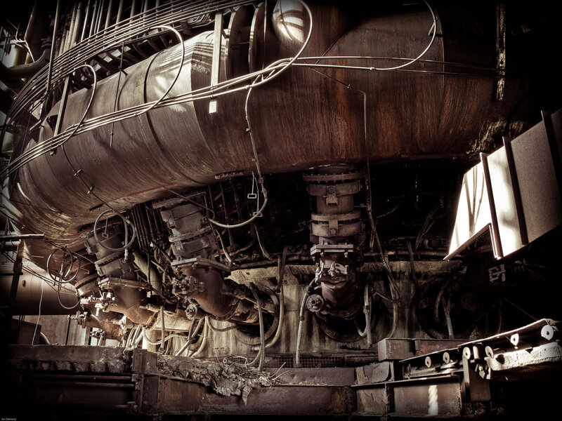 Industrial machinery interior