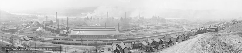 Industrial Panorama of a Steel Town