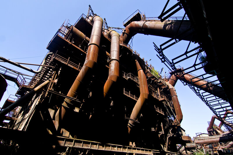 industrial pipes and structures