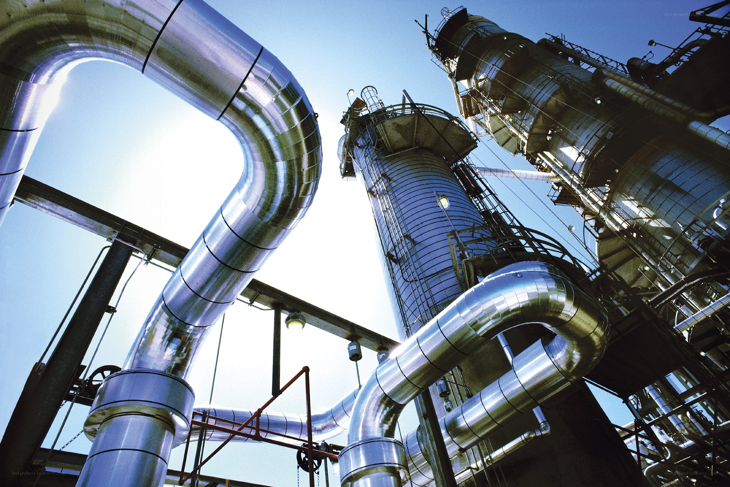 Industrial pipes and towers