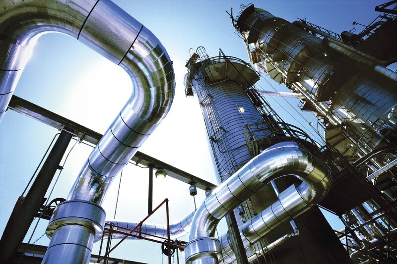 Industrial pipes and towers