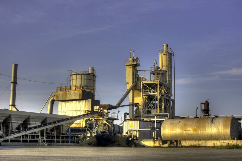 Industrial Processing Plant — Blue