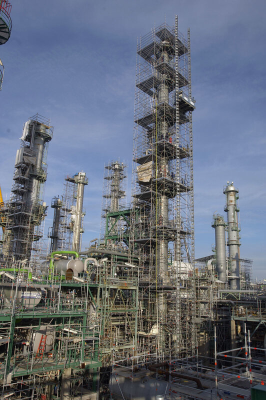 Industrial Refinery Complex — Blue