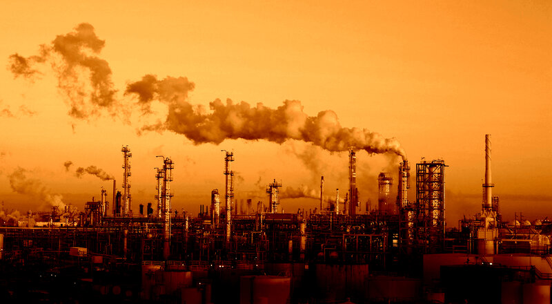 Industrial Refinery — Orange