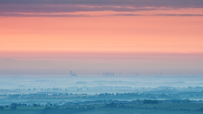 Industrial Skyline at Dawn