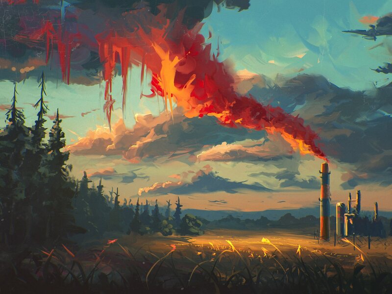 Industrial Smokestack