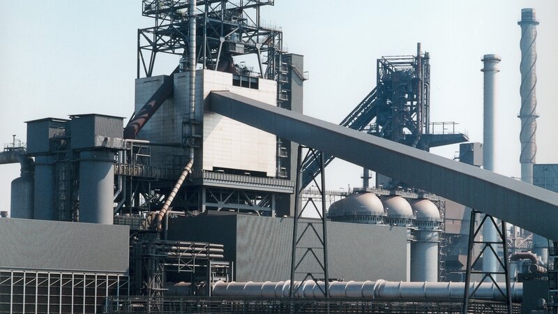 Industrial steel mill complex