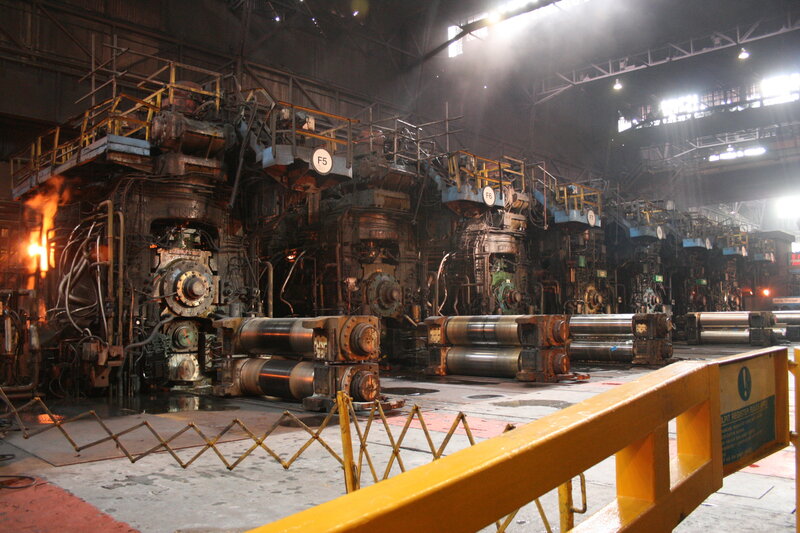Industrial steel mill operations