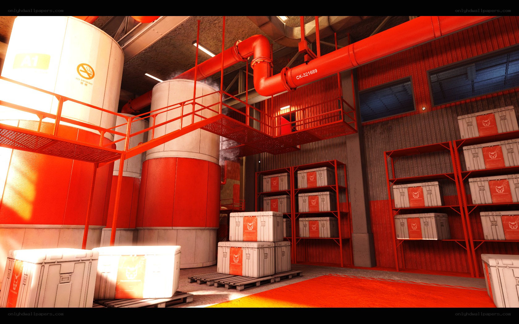 industrial storage facility interior