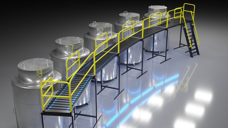 Industrial Storage Tanks — Silver, Neutral