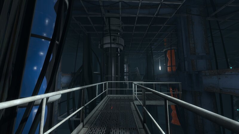 industrial walkway interior