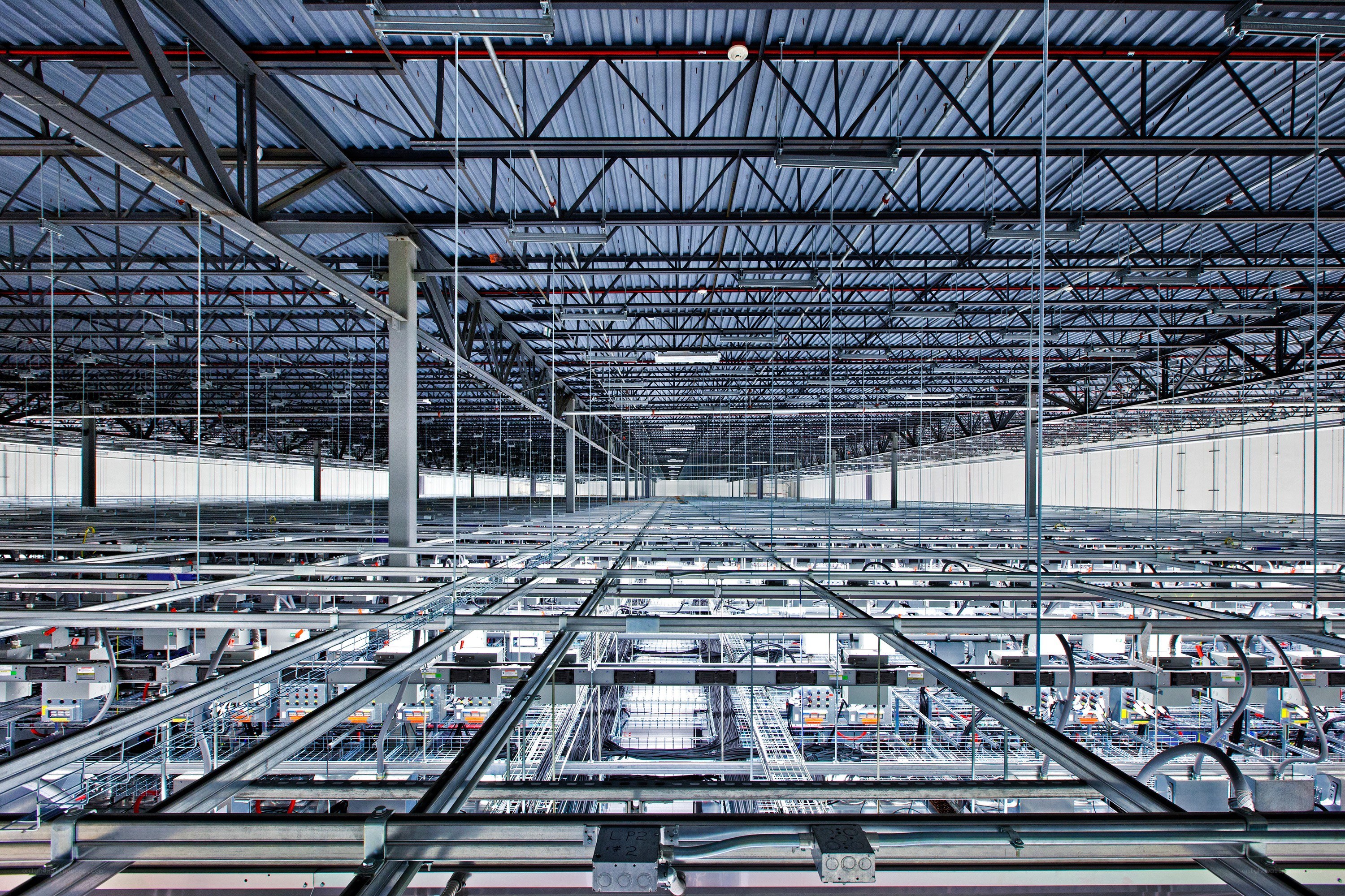 Industrial warehouse interior