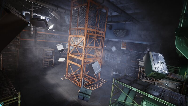 Industrial Warehouse Interior — Gray