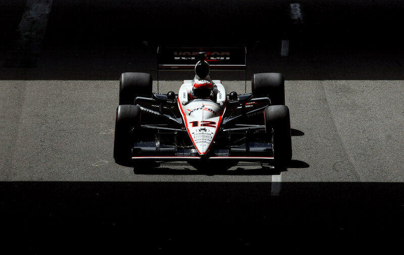 IndyCar race car on track