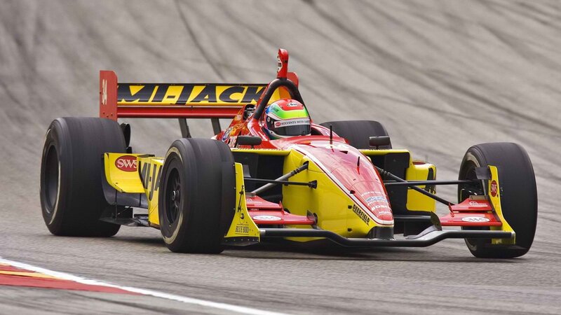 IndyCar race car on track
