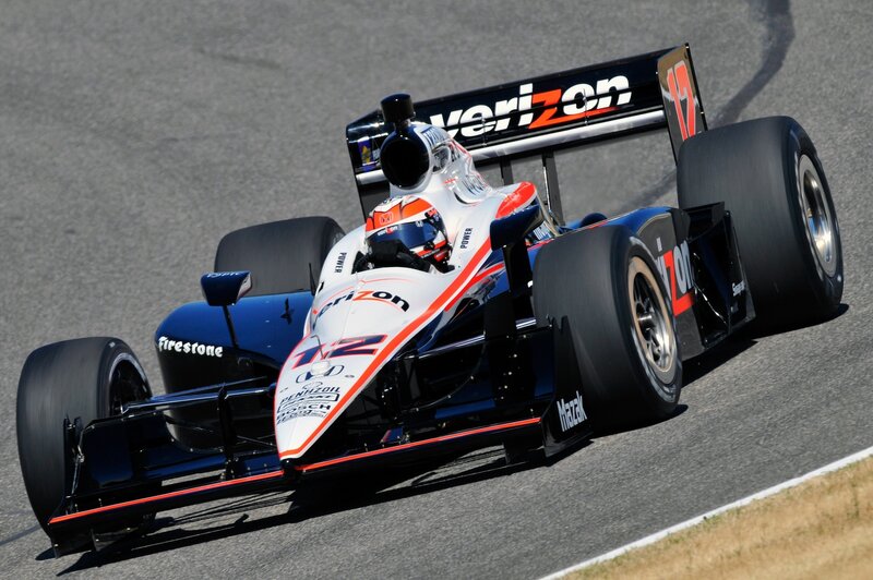 IndyCar race car on track