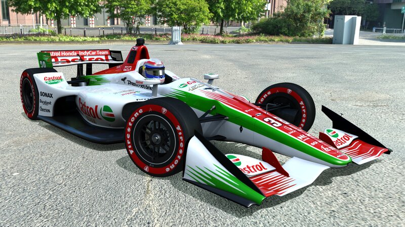 IndyCar Race Car — White