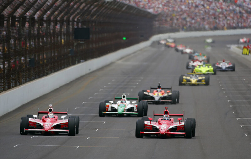 IndyCar race on track
