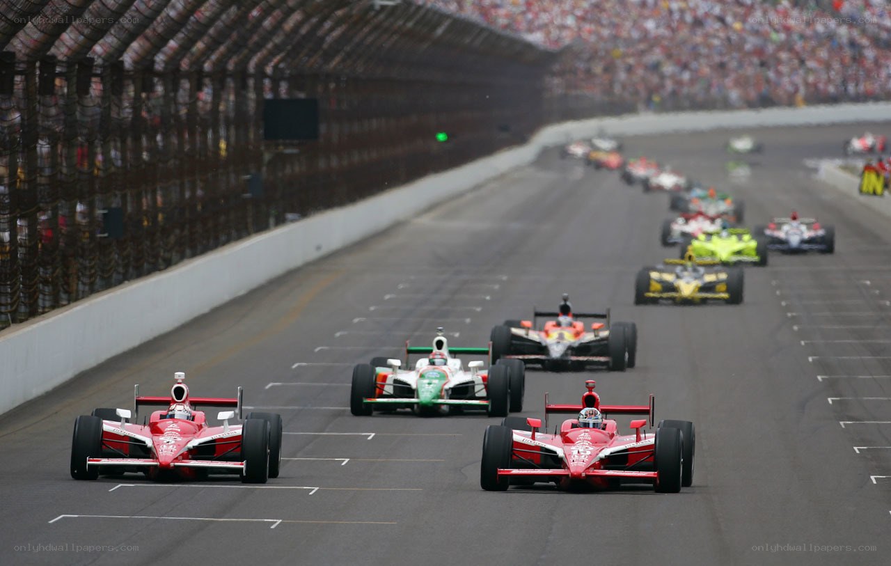 IndyCar race on track