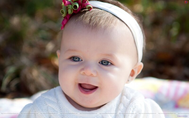 Infant Girl Smiling