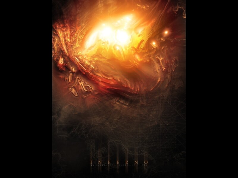 Inferno abstract artwork