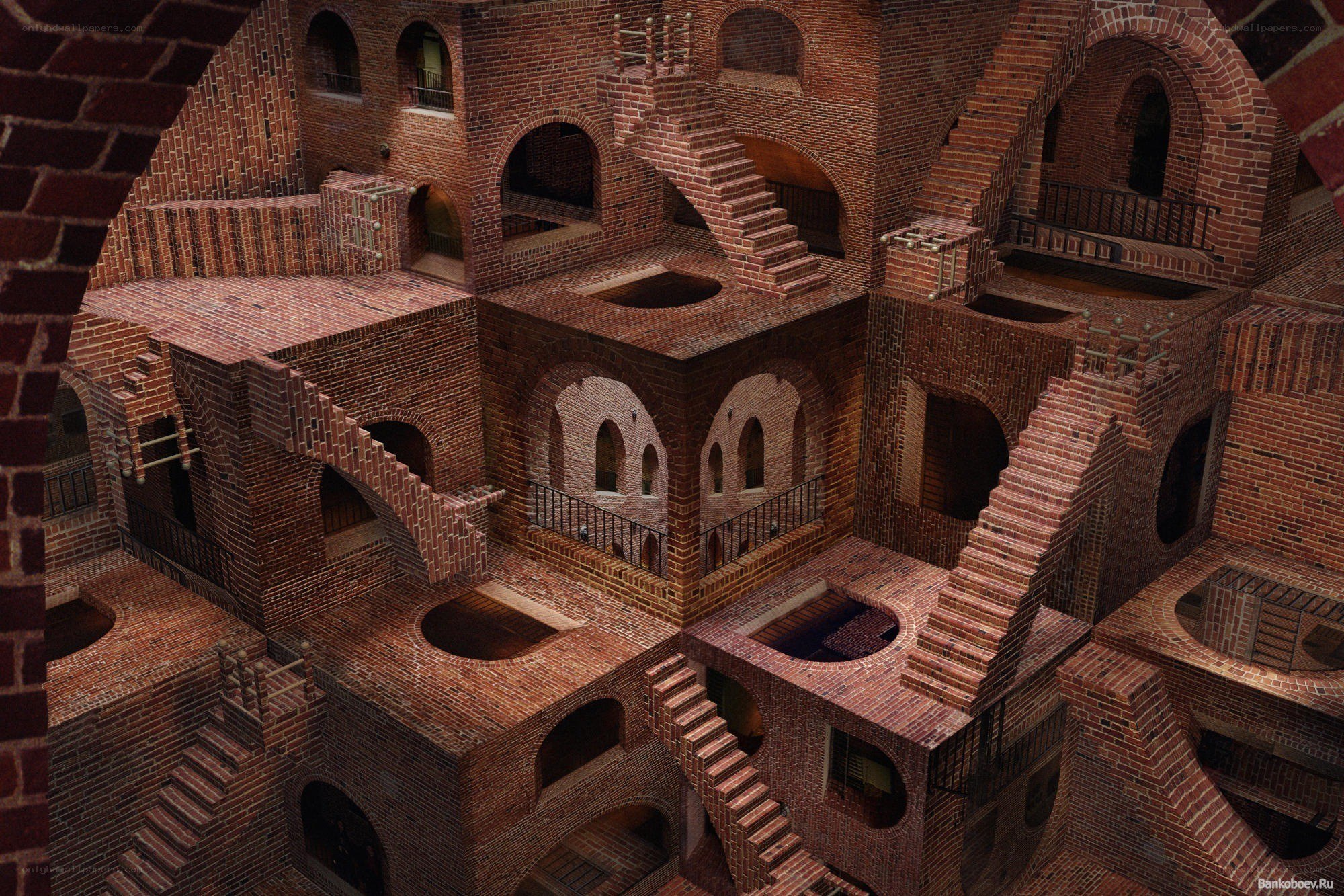 Infinite brick maze