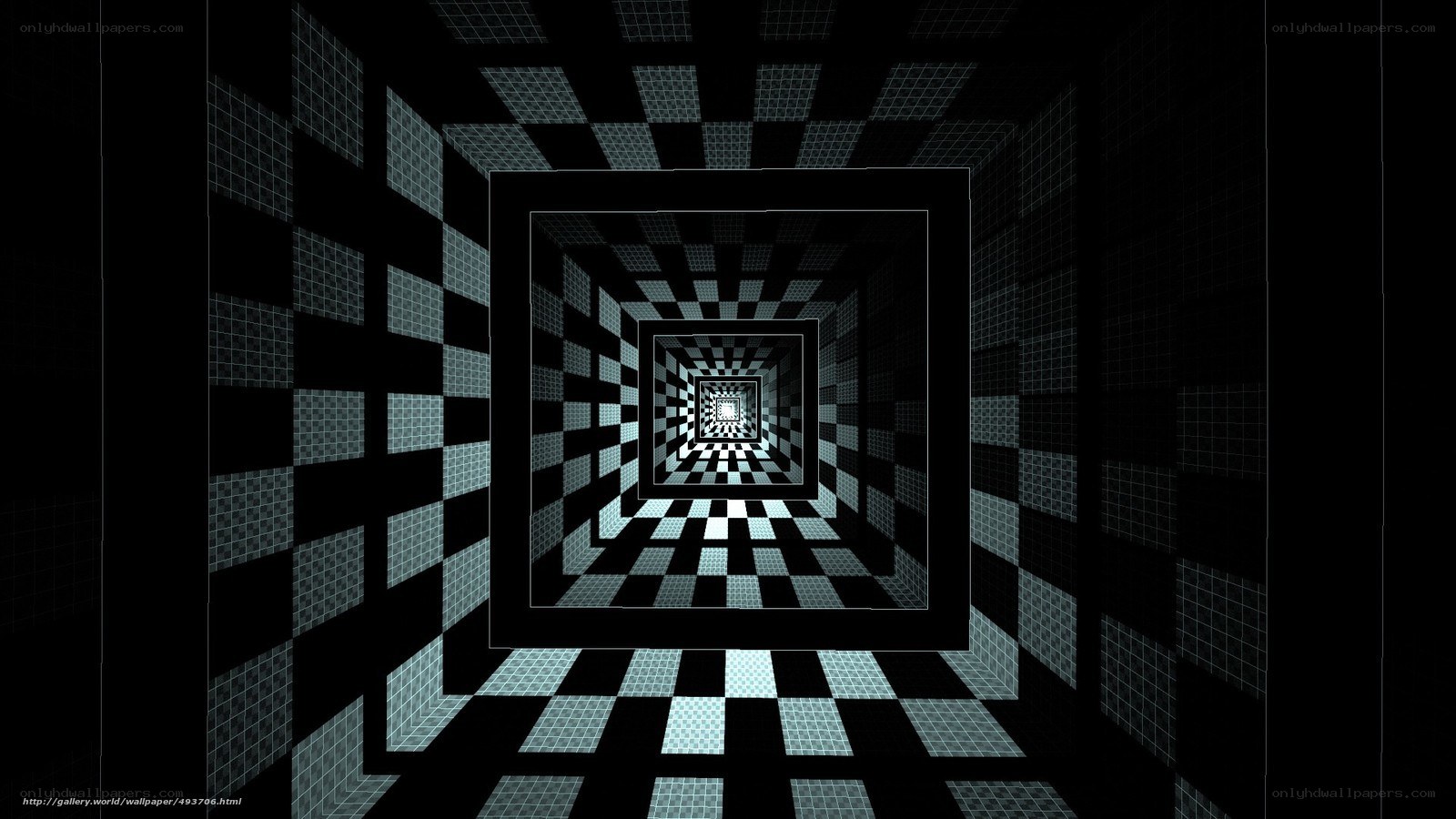 Infinite Checkered Tunnel