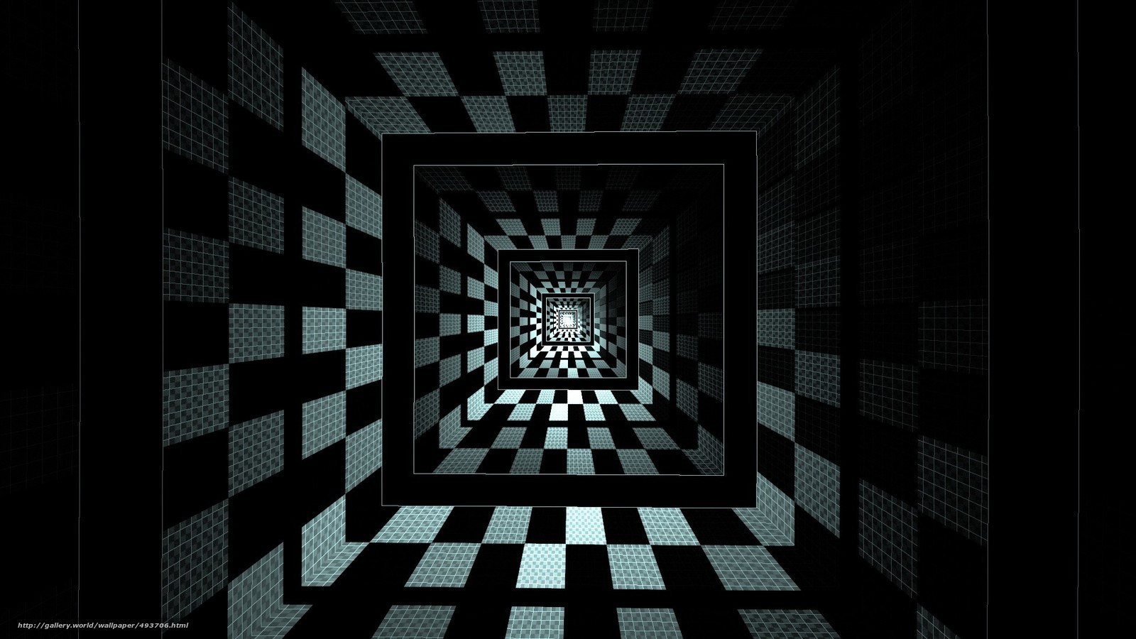 Infinite Checkered Tunnel