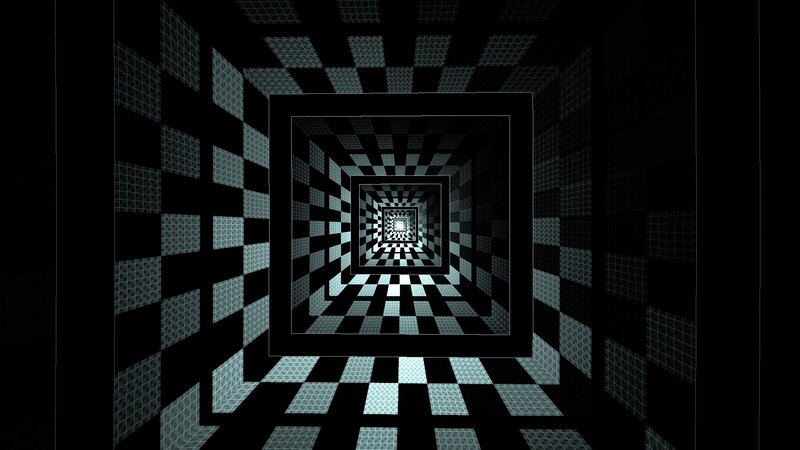 infinite checkered tunnel