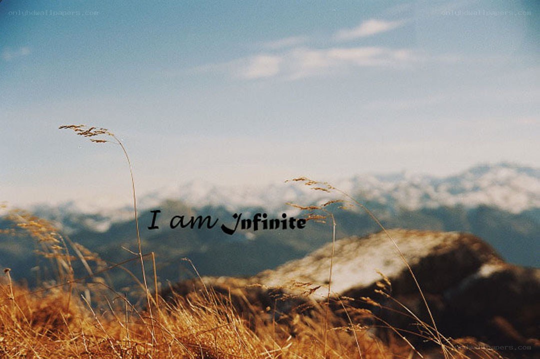 Infinite mountain landscape
