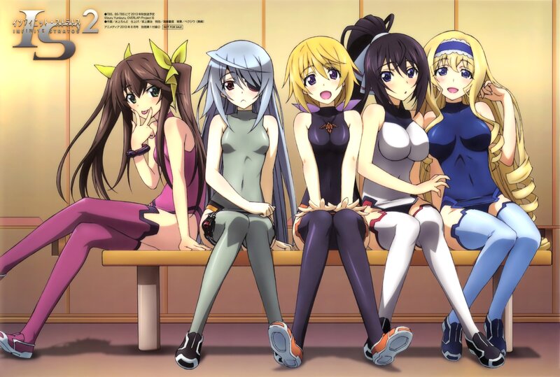 Infinite Stratos characters on bench