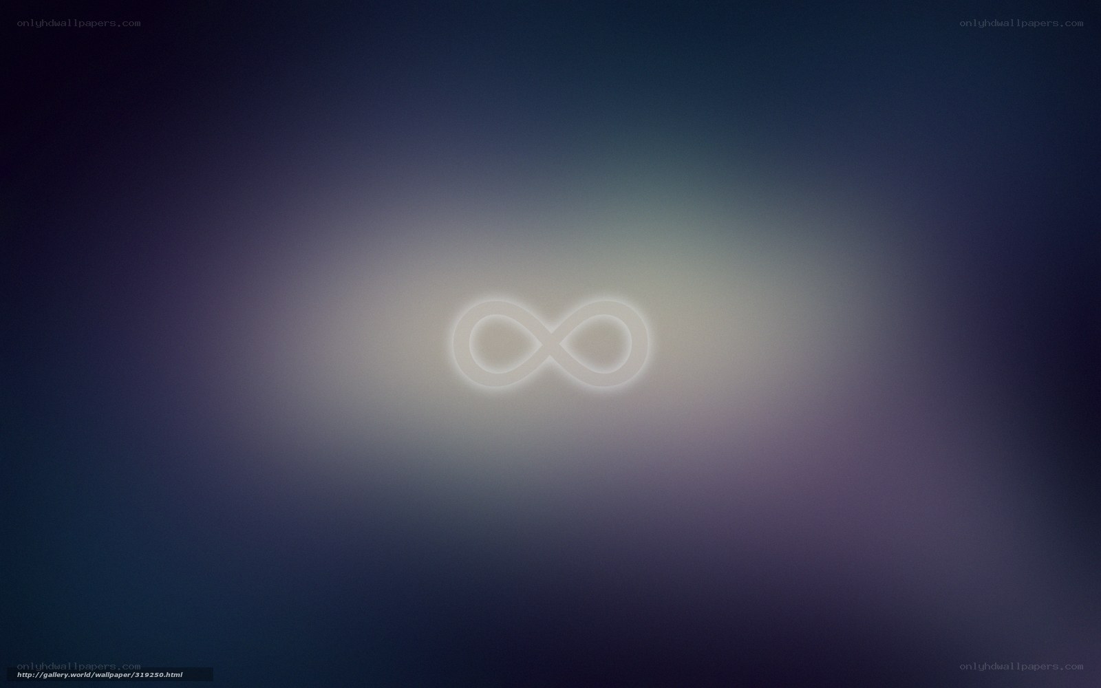 Infinite symbol on gradient