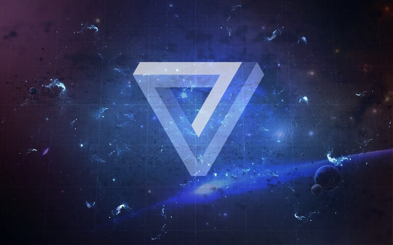 Infinite triangle in space