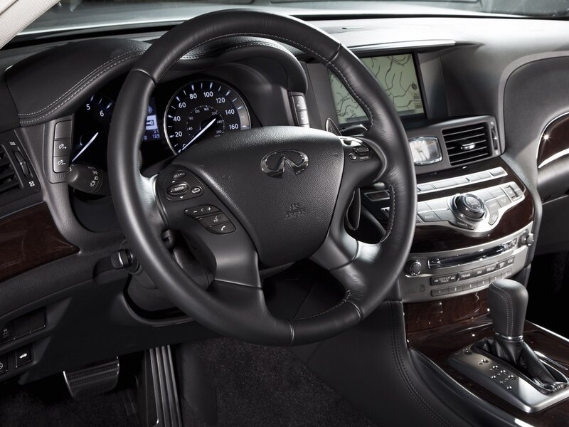 Infiniti car interior dashboard
