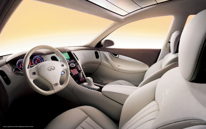 Infiniti Car Interior — White