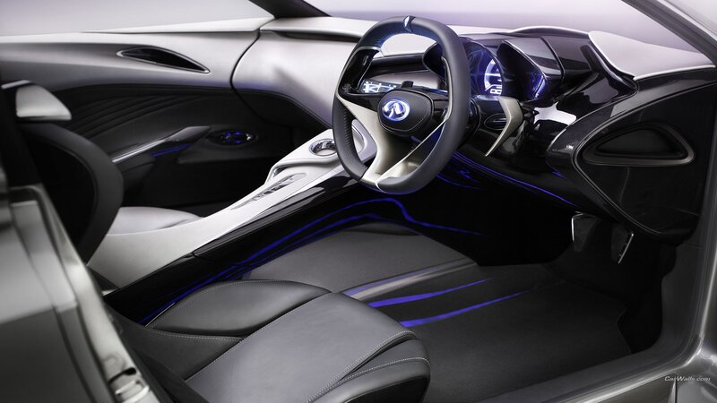 Infiniti Concept Car Interior — Black, Futuristic