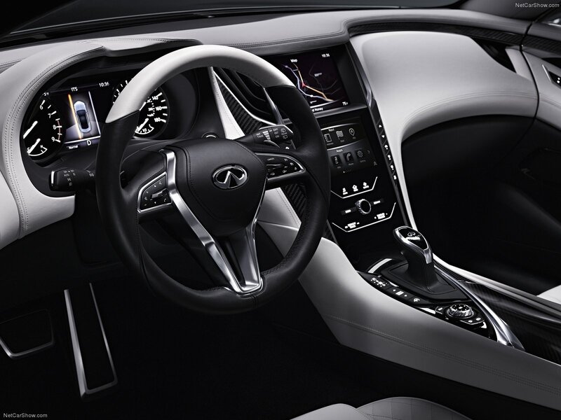 Infiniti Concept Car Interior — Black, Sleek, Modern