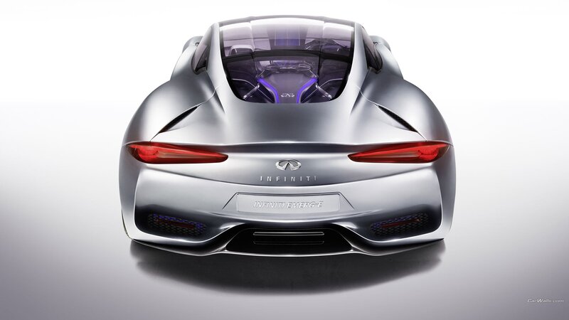 Infiniti Emerg-E Concept Car — Silver
