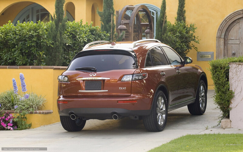 Infiniti FX45 parked in driveway
