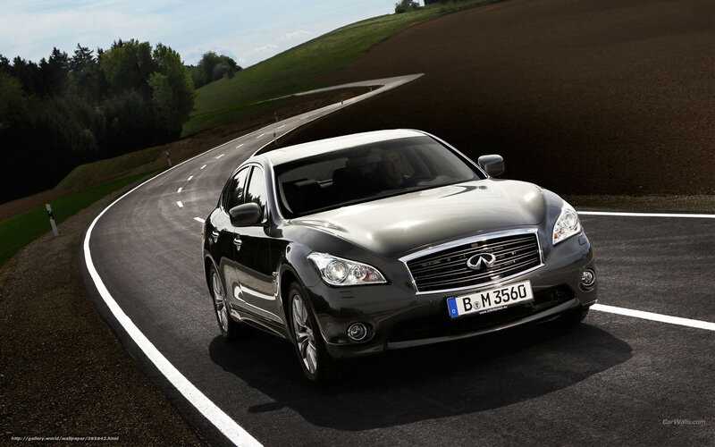 Infiniti M Series on winding road