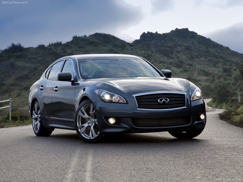 Infiniti M37 on a winding road