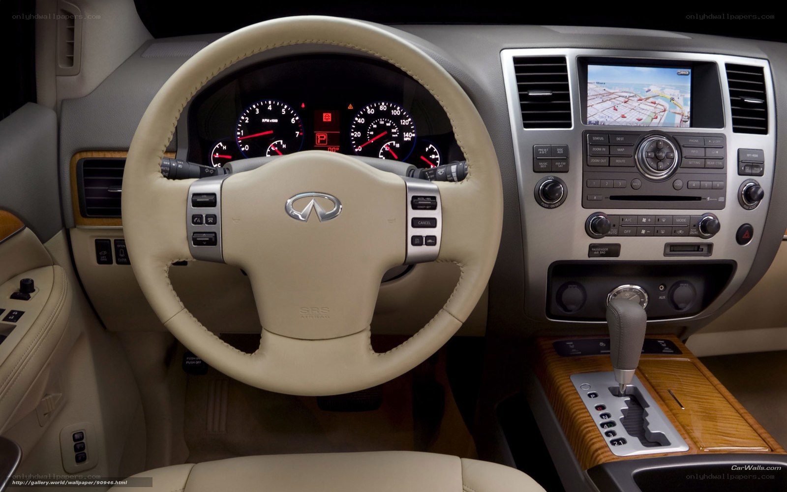 Infiniti QX56 interior dashboard