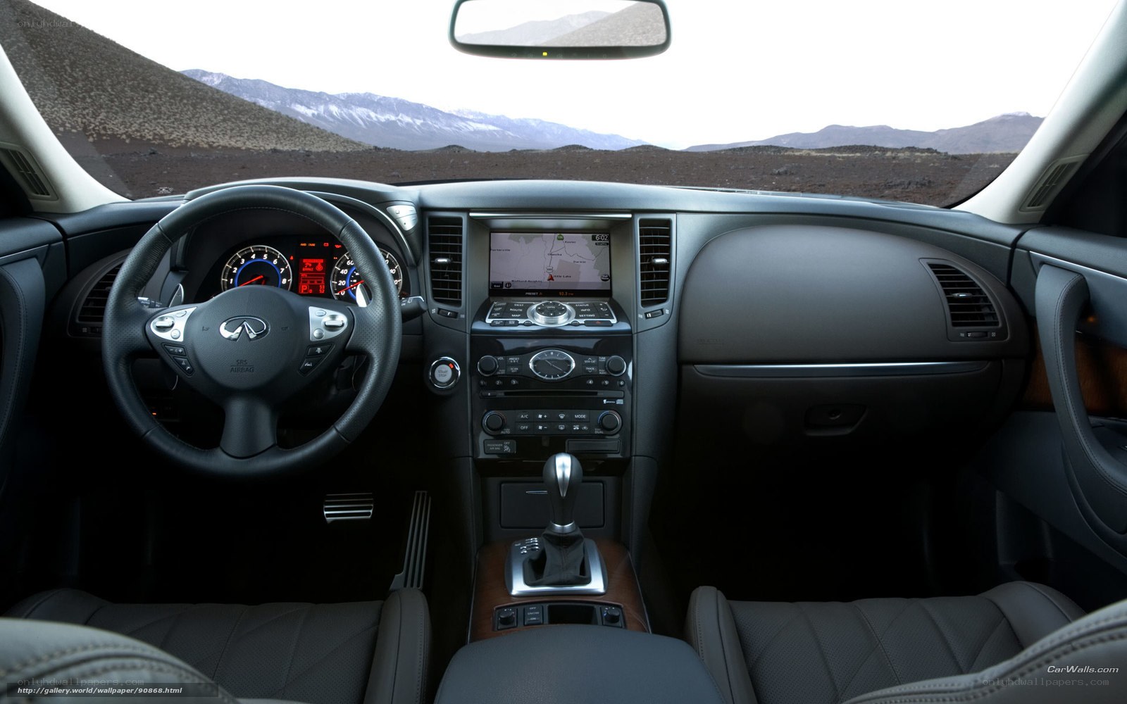Infiniti QX56 interior view