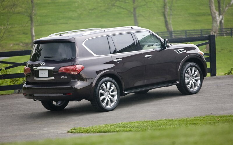 Infiniti QX56 on a rural road