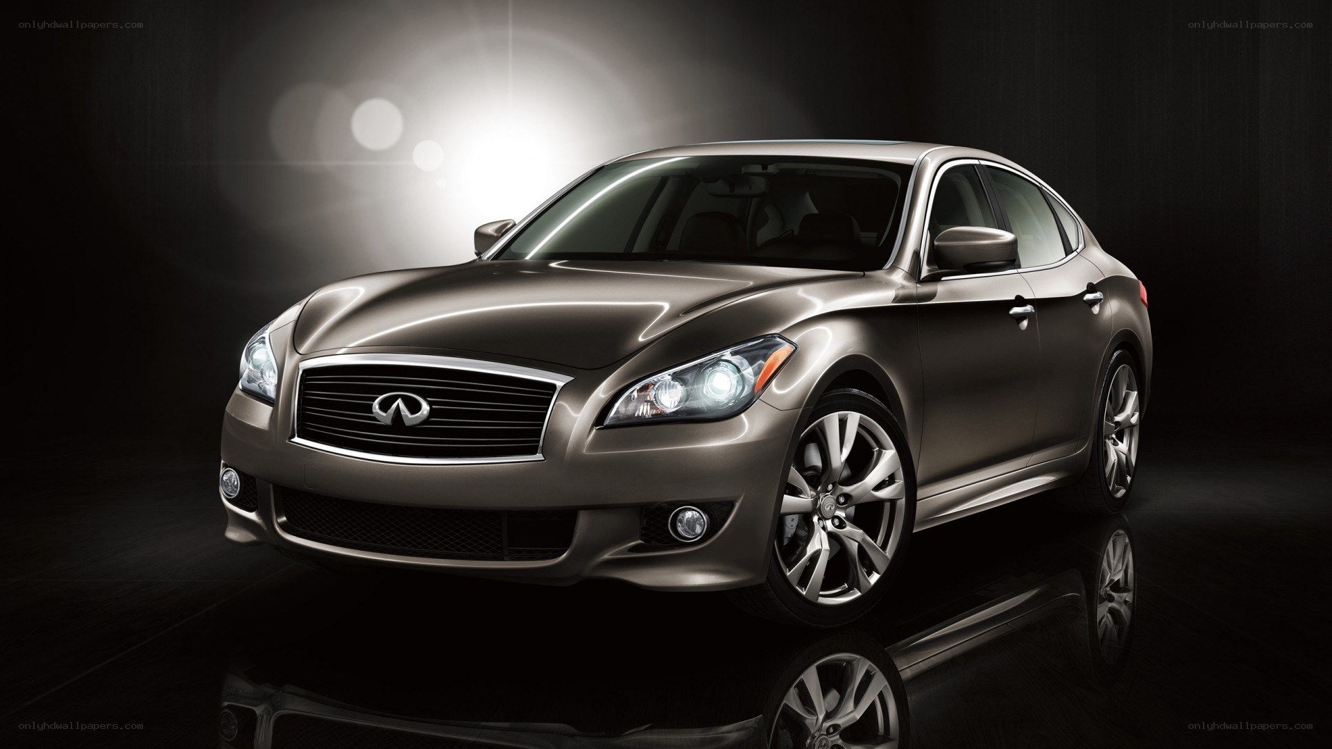 Infiniti sedan in studio